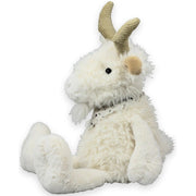 Imware geiten knuffel - wit - zittend - 19 cm - pluche - Pluchen speelgoed