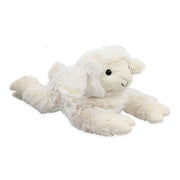 Inware lammetje knuffel - pluche - wit - liggend - 22 cm - Pluchen speelgoed