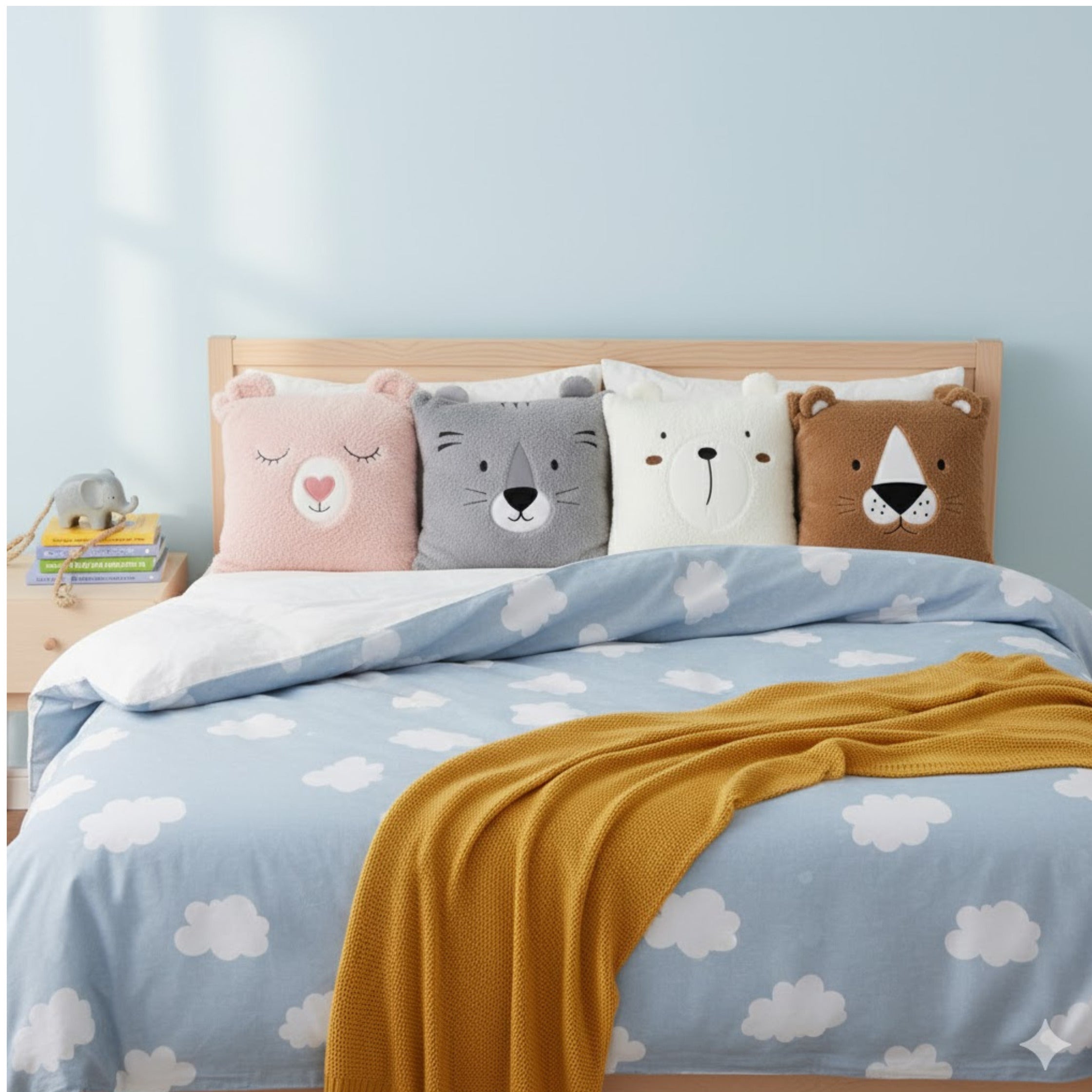 dieren-sierkussen-kinderkamer-wit--43-cm-polyester-met-oren_10483012-1
