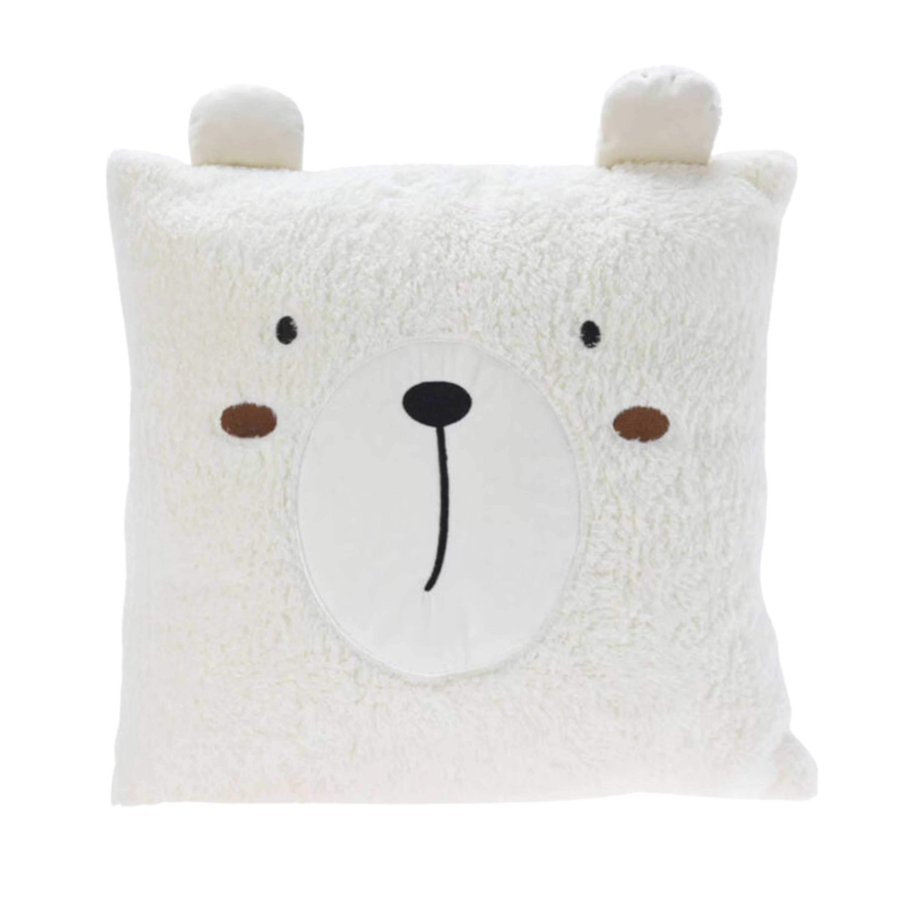 dieren-sierkussen-kinderkamer-wit--43-cm-polyester-met-oren_10483012
