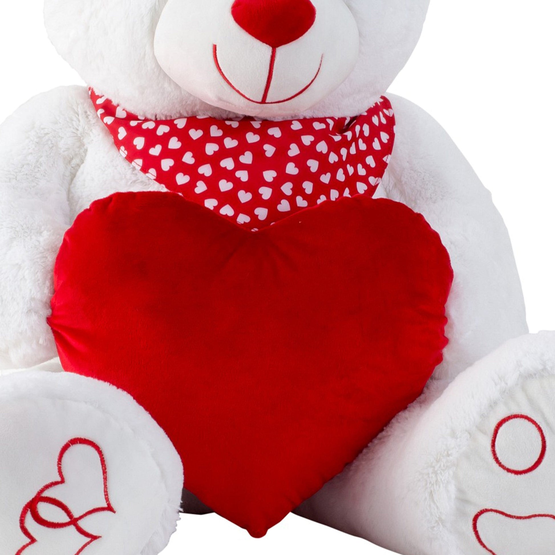 Teddy beer knuffel - zachte pluche - liefdeshartje - 64/100 cm - Pluchen speelgoed