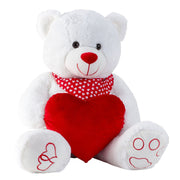 Teddy beer knuffel - zachte pluche - liefdeshartje - 64/100 cm - Pluchen speelgoed