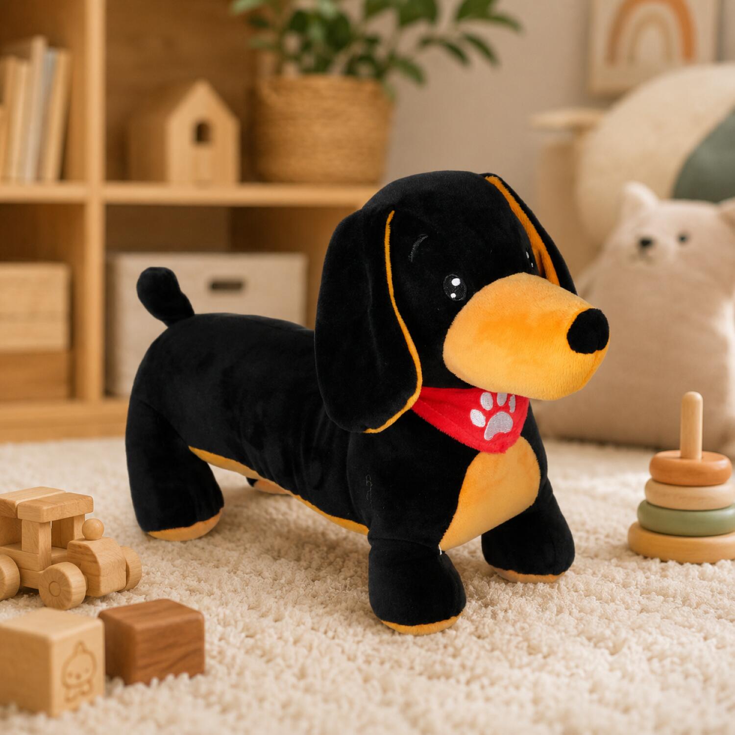 pluche-teckel-hond-knuffel-zwart-35-cm-dieren-knuffels-huisdieren-honden_10503017-3