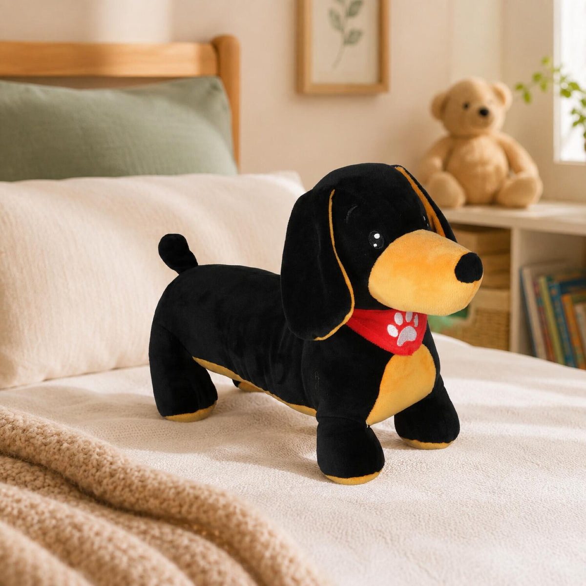 pluche-teckel-hond-knuffel-zwart-35-cm-dieren-knuffels-huisdieren-honden_10503017-5