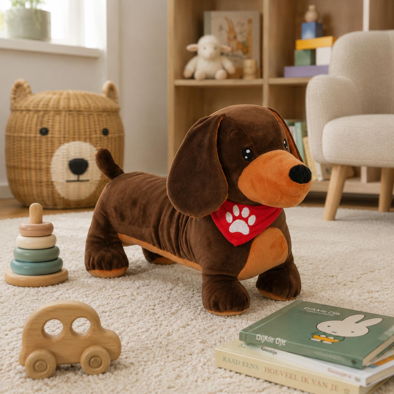 pluche-teckel-hond-knuffel-bruin-50-cm-dieren-knuffels-huisdieren-honden_10503020-5