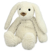 Inware pluche konijn/haas knuffel - wit - zittend - 22 cm - Pluchen speelgoed