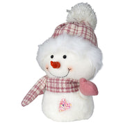 pluche-decoratie-sneeuwpop-27-cm-roze-pop-met-sjaal-en-muts_10385034