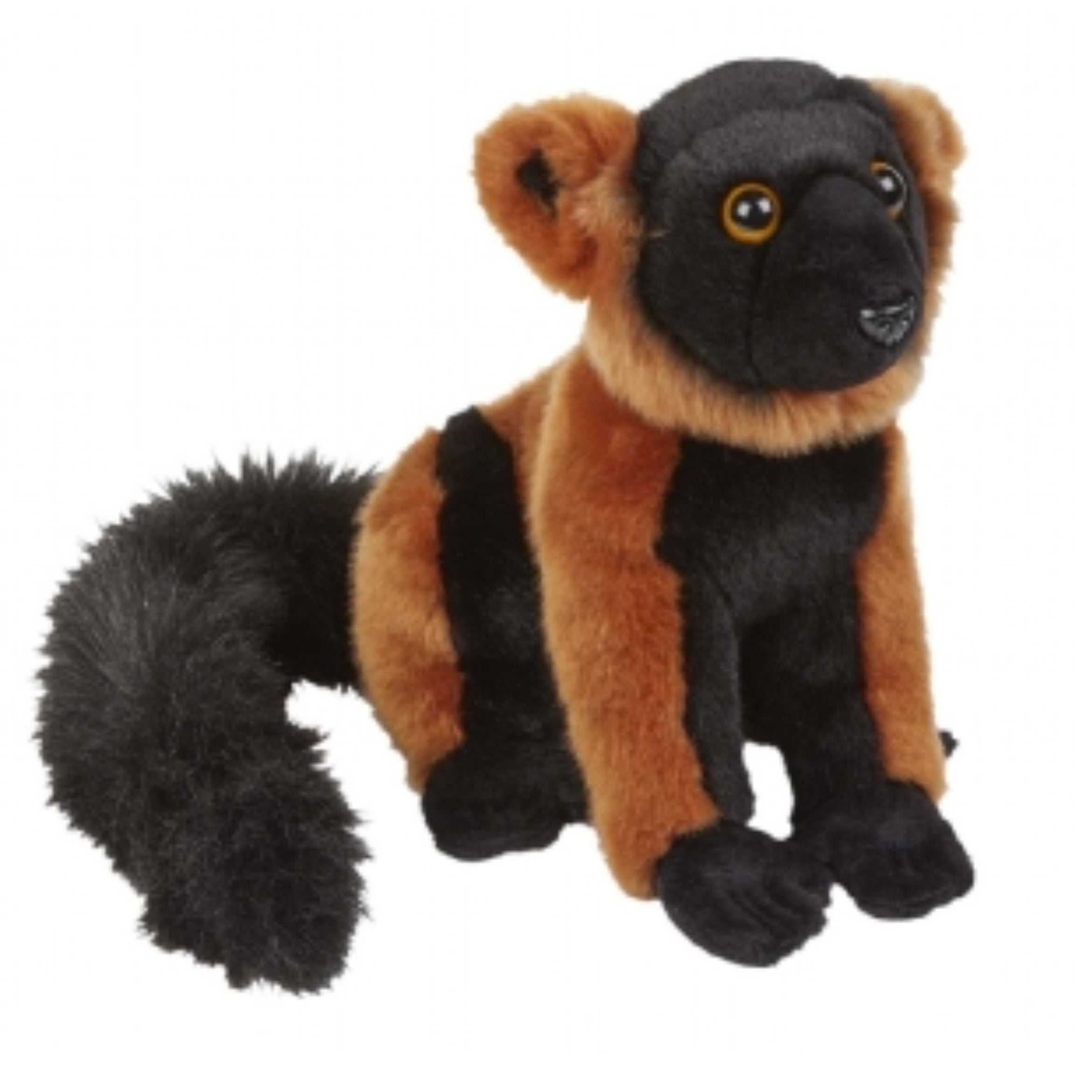 lemur-aapje-knuffel-pluche-28-cm-rood-zwart-dierenknuffel_10186039-1
