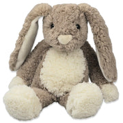Inware konijn/haas knuffel - bruin - zittend - 17 cm - Pluchen speelgoed