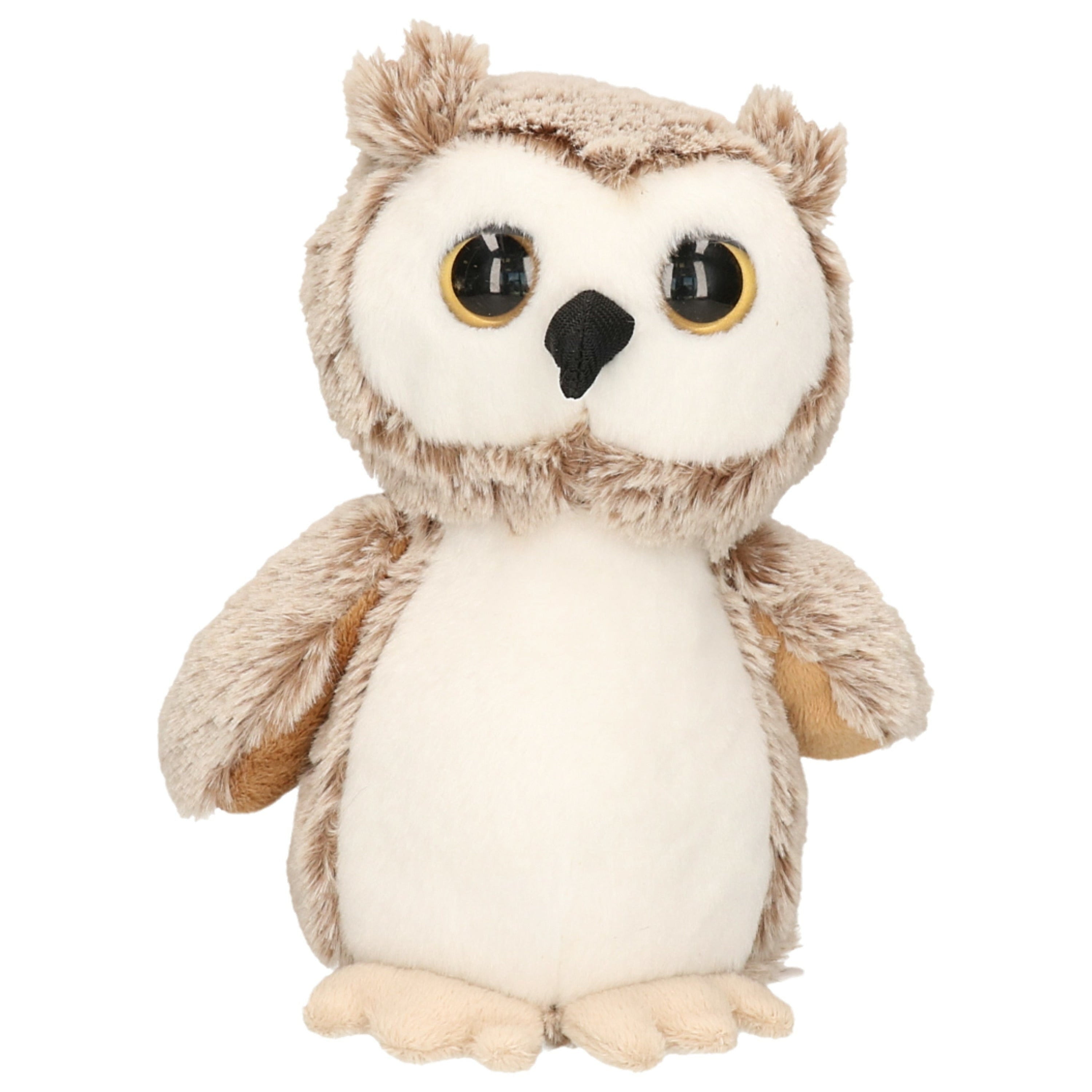 Uil knuffel bruin - zachte pluche - 17 cm - vogel - Pluchen speelgoed