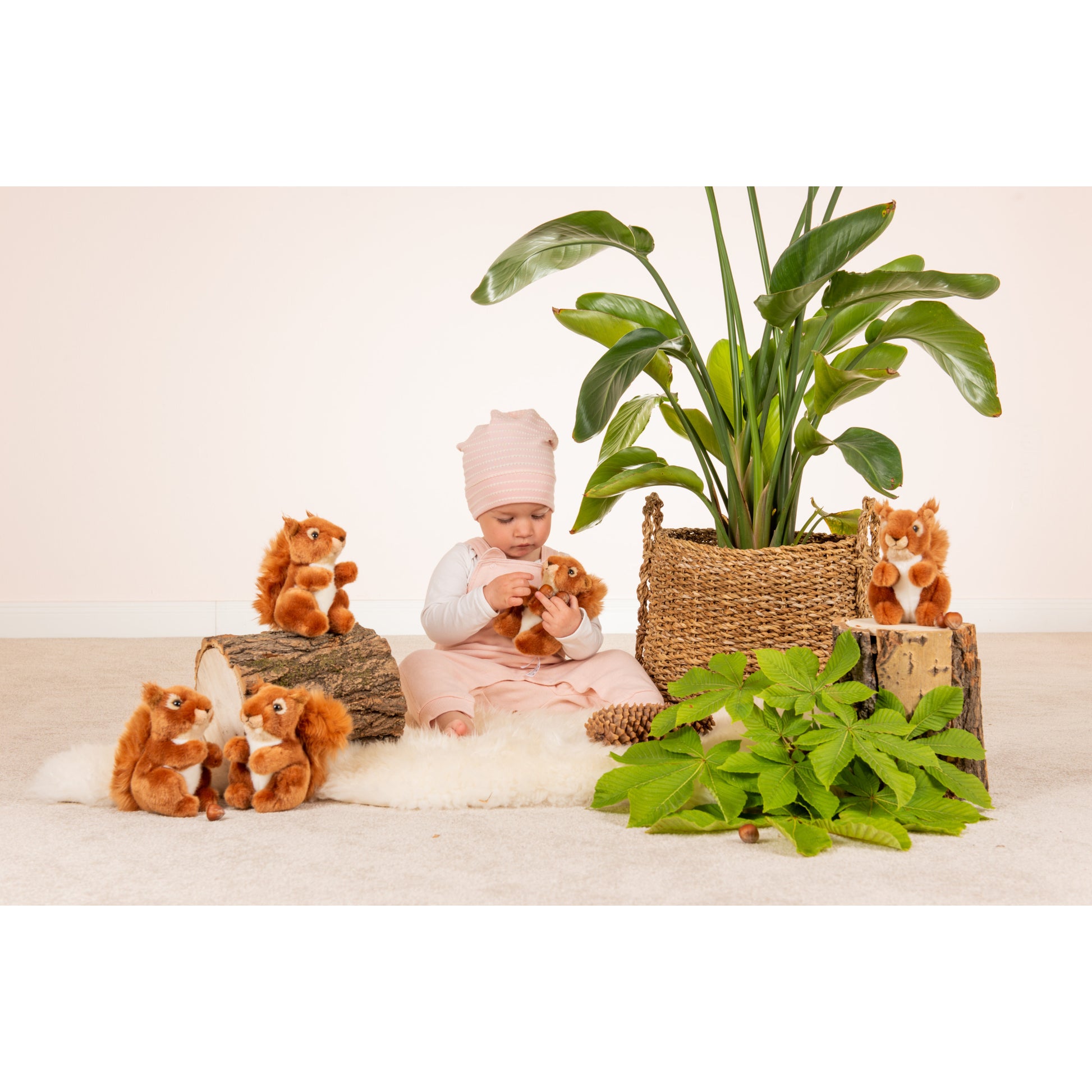 hermann-teddy-eekhoorn-knuffel-pluche-rood-14-cm_10432053-3