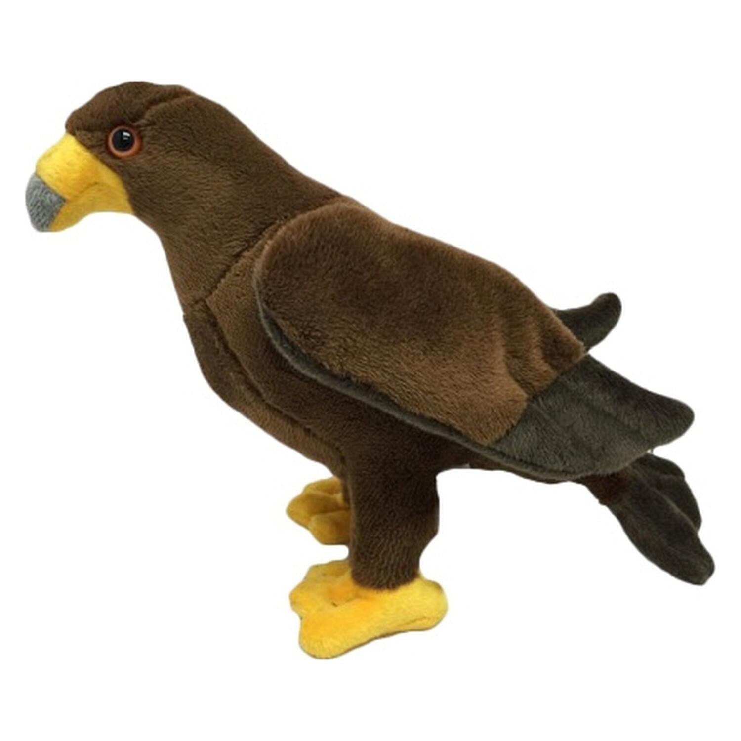 Steenarend knuffel - pluche - bruin - 17 cm - roofvogel - Pluchen speelgoed