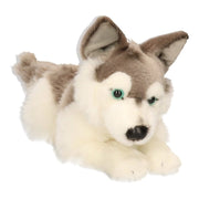 Carl Dick husky knuffel - pluche hond - liggend - 30 cm - Pluchen speelgoed