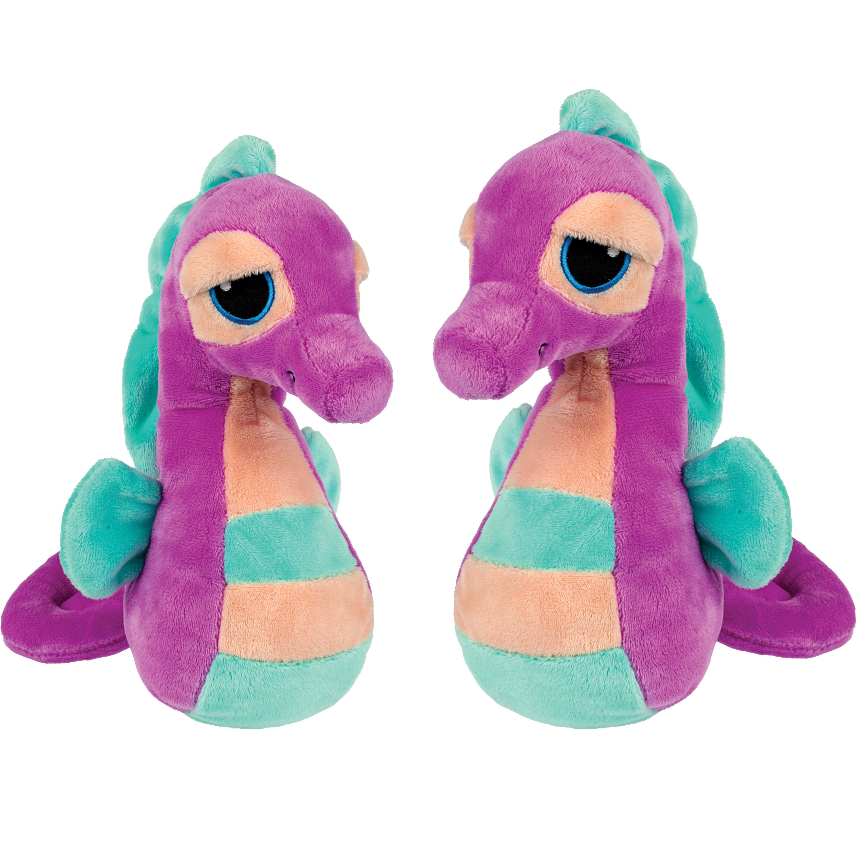 suki-gifts-pluche-zeepaardjes-knuffeldieren-set-cute-eyes-paars-blauw-16-en-21-cm_10408059