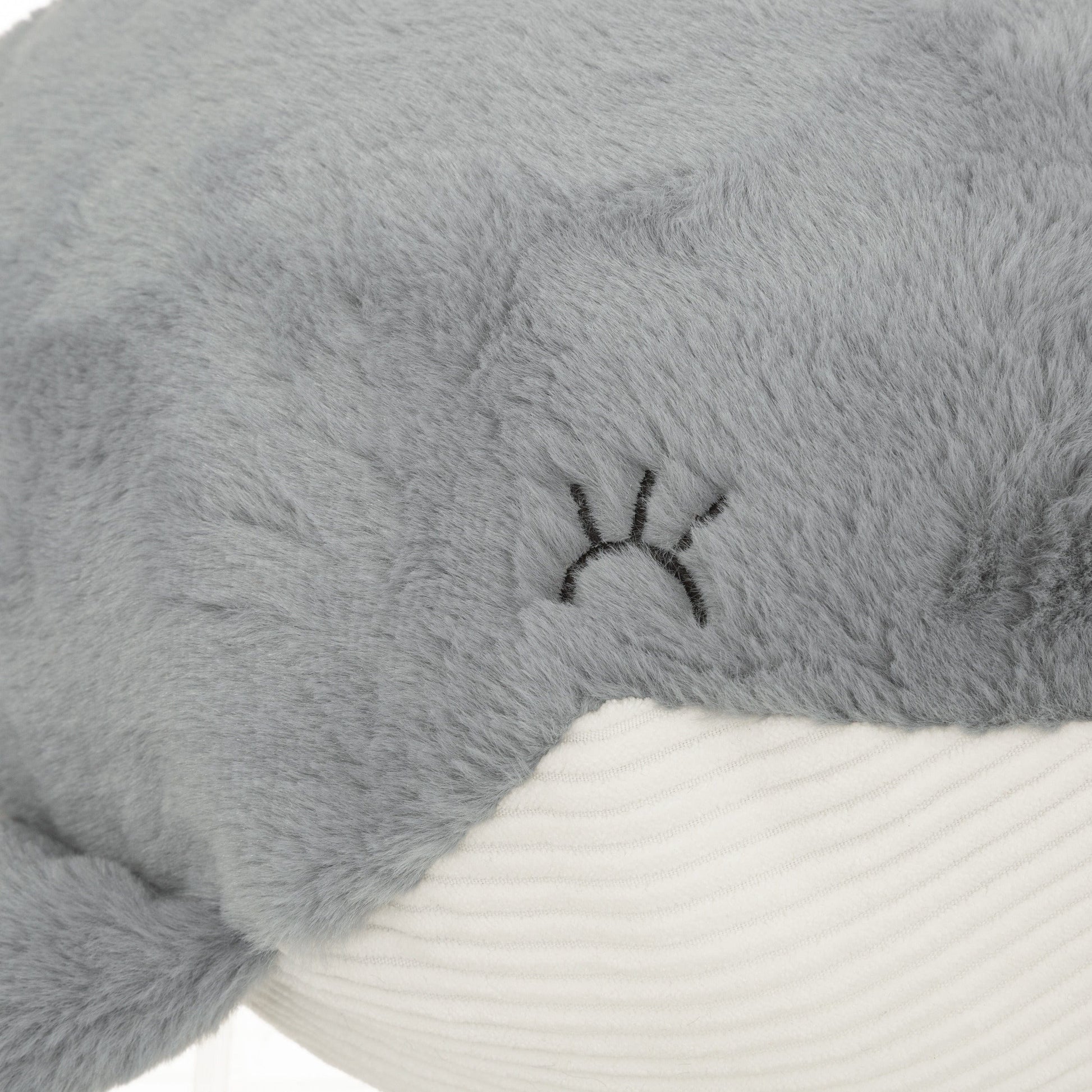 Walvis knuffel - zacht pluche - 64 cm - blauw/grijs/wit - Pluchen speelgoed
