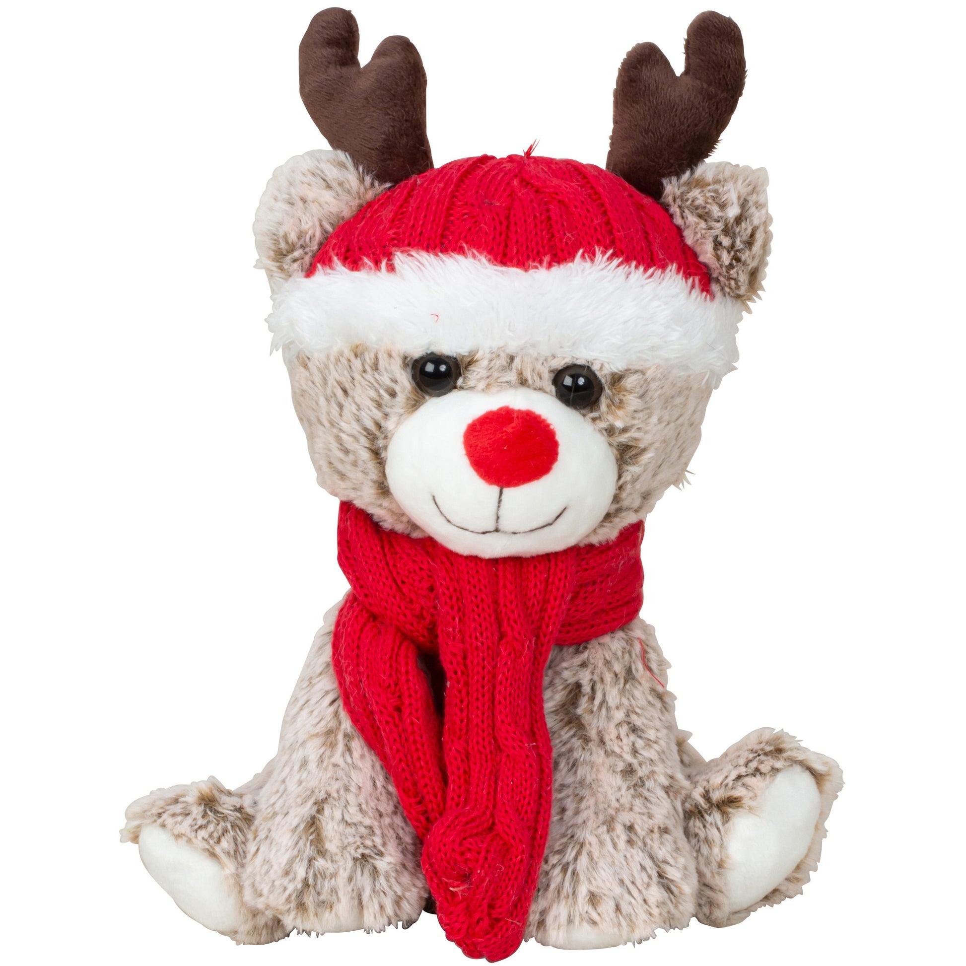pluche-rendier-knuffel-25-cm--met-rode-muts-en-sjaal-knuffeldier_10385061