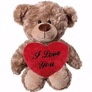 Valentijn Love cadeau set - knuffelbeer - pluche - 35 cm - Pluchen speelgoed