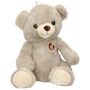 Grijze teddybeer knuffel - pluche - 28 cm - cadeau - Pluchen speelgoed