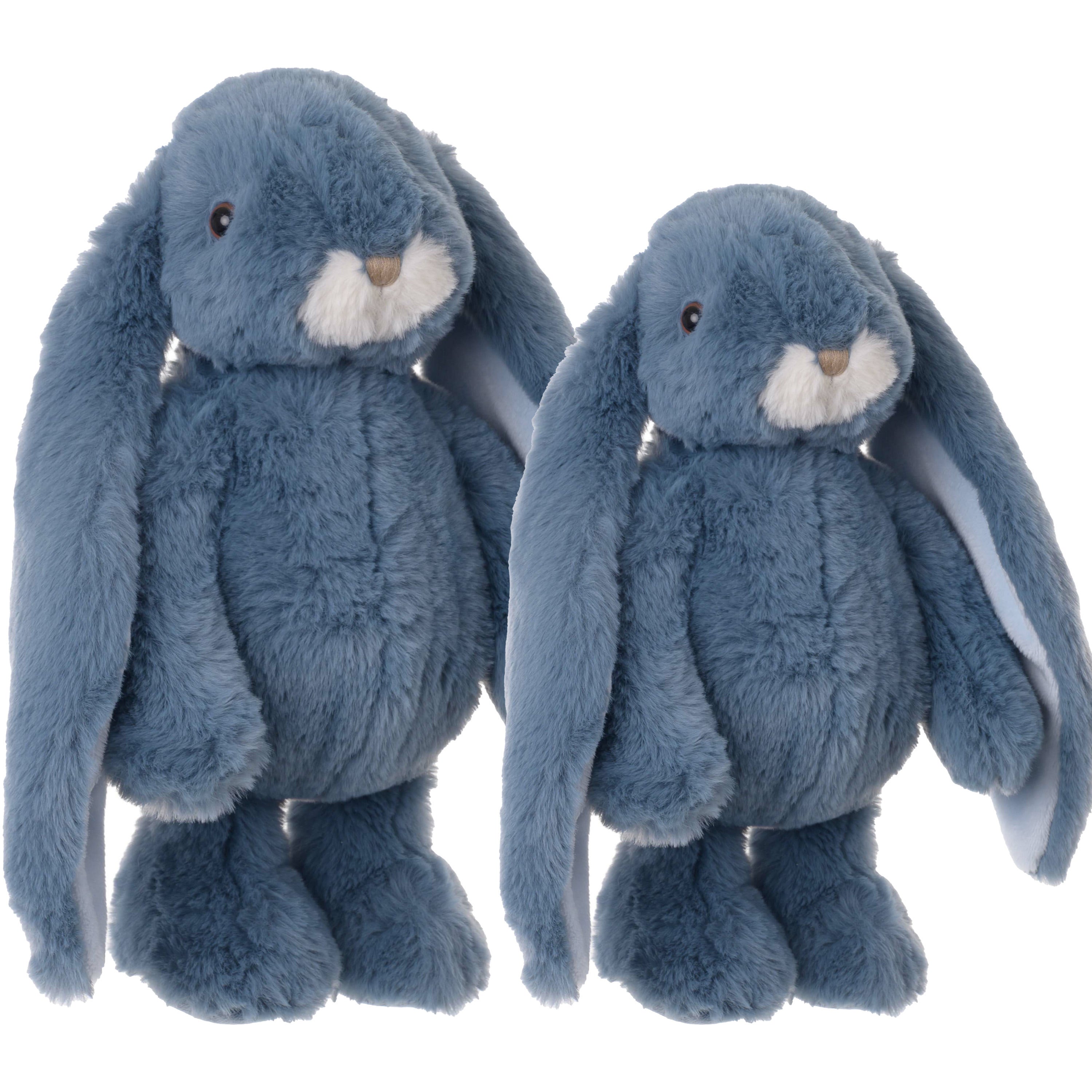 bukowski-pluche-knuffel-konijnen-set-2x-stuks-blauw-22-en-30-cm-luxe-knuffels_10408071
