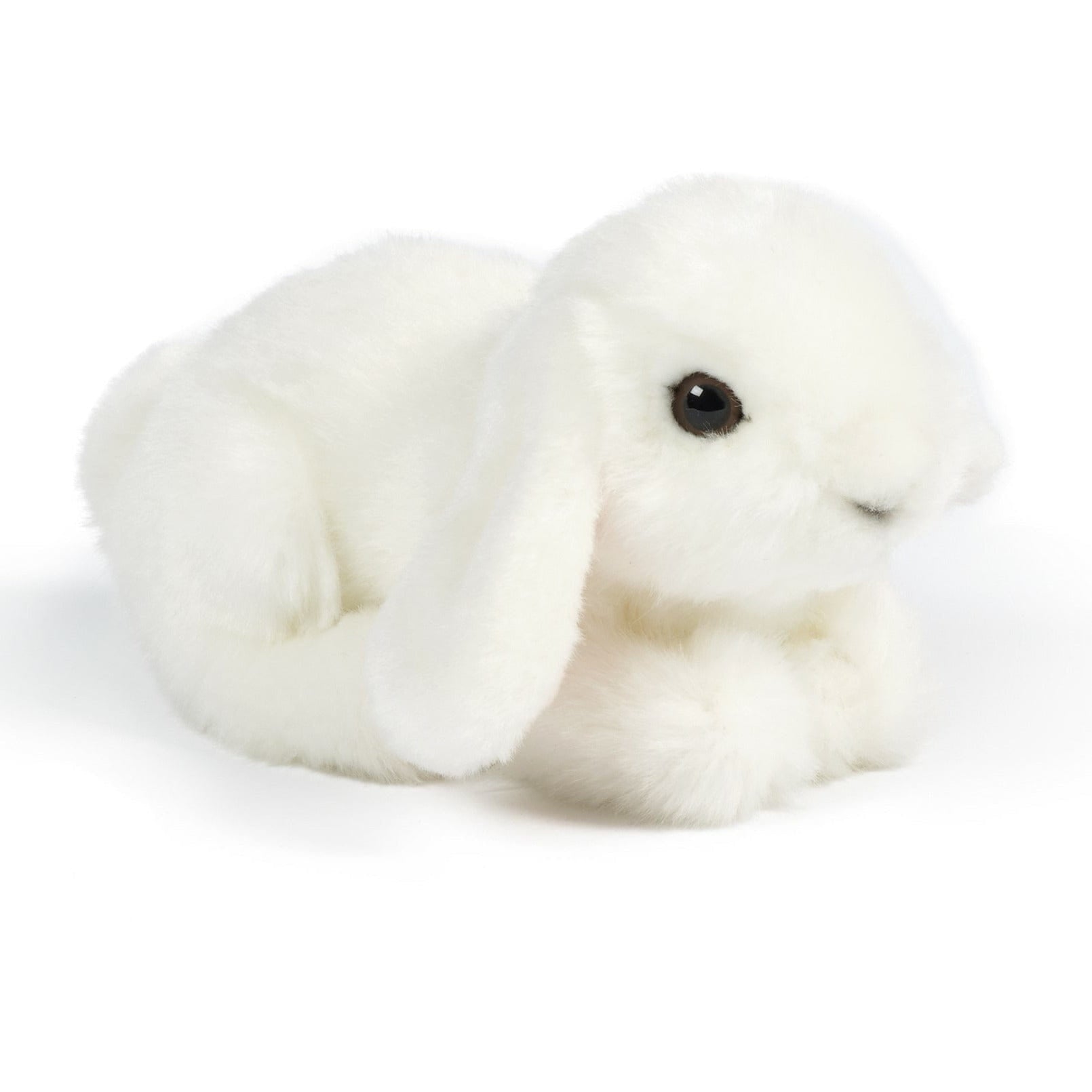 Konijn knuffel - pluche - wit - 16 cm - knuffeldier - Pluchen speelgoed