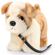 pluche-knuffel-hond-bull-dog-met-riem-30cm-bruin_10390080