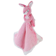 Roze konijn/haas knuffeldoekje - pluche - 25 cm