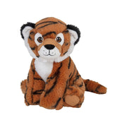 Nature Planet bruine tijger knuffel - pluche - 19 cm - wilde dieren - Pluchen speelgoed