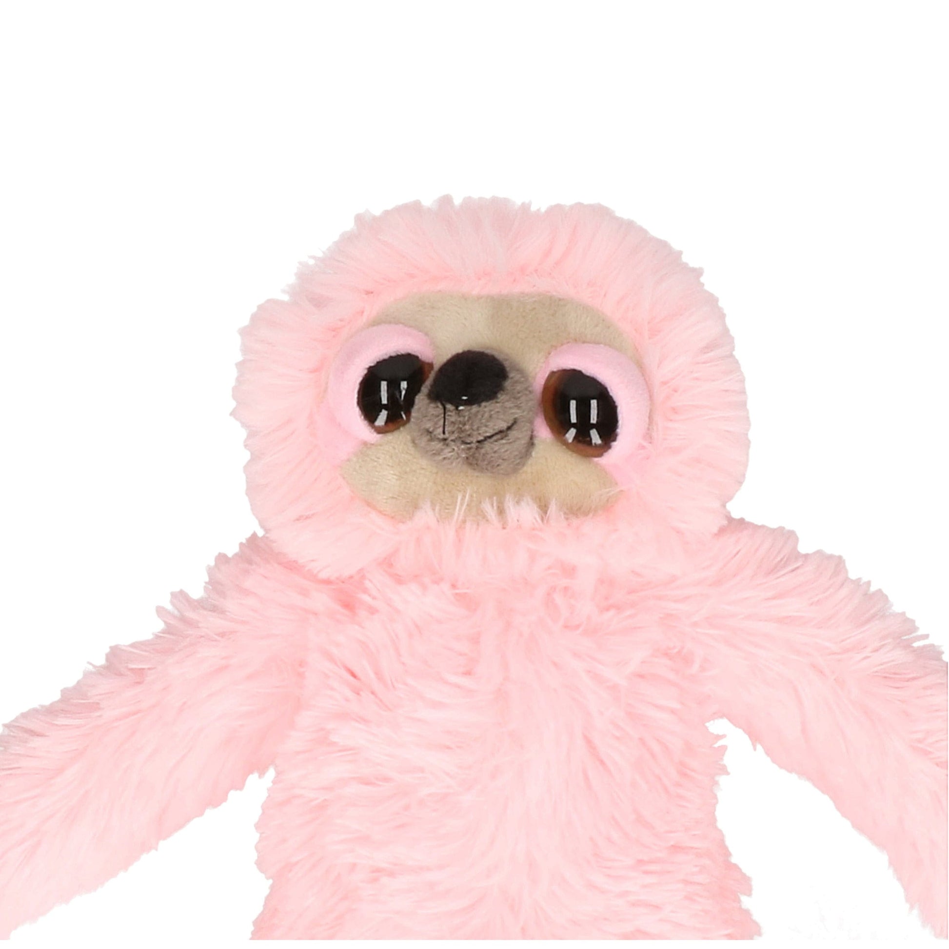 Nature Planet roze luiaard knuffel - pluche - 60 cm - bosdieren - Pluchen speelgoed