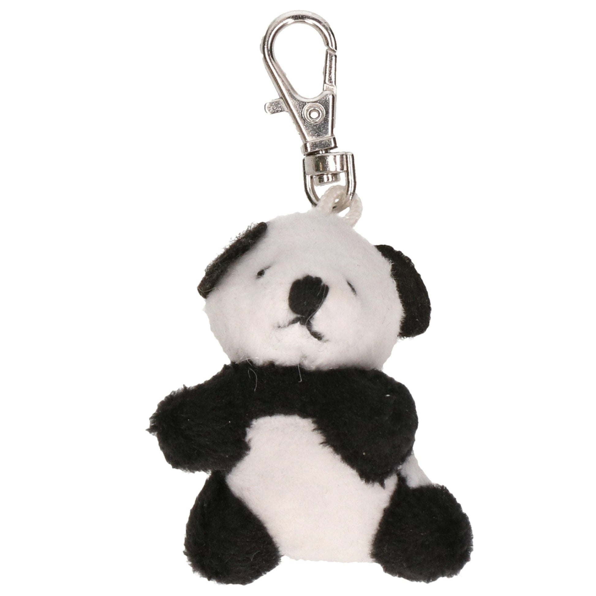 Nature Planet panda sleutelhanger - pluche - 5 cm - tasclip - Pluchen speelgoed