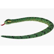 Pluche anaconda knuffel - groen - 150 cm - kraalogen - slang - Pluchen speelgoed