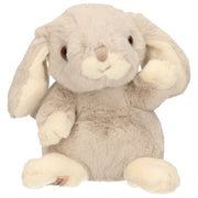 Bukowski konijn knuffel - lichtgrijs - zittend - 15 cm - pluche - Pluchen speelgoed