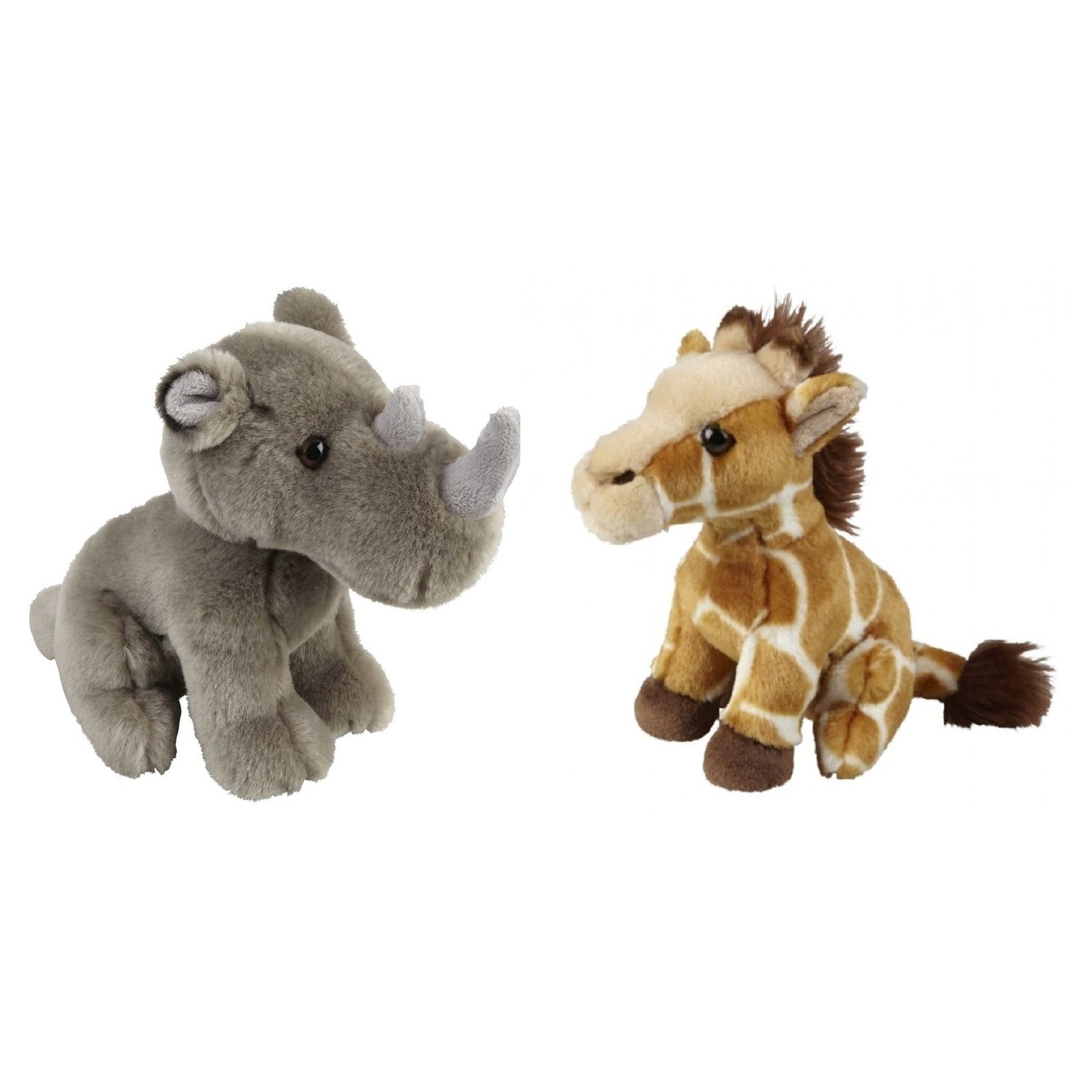 knuffeldieren-set-giraffe-en-neushoorn-pluche-knuffels-18-cm_10371113