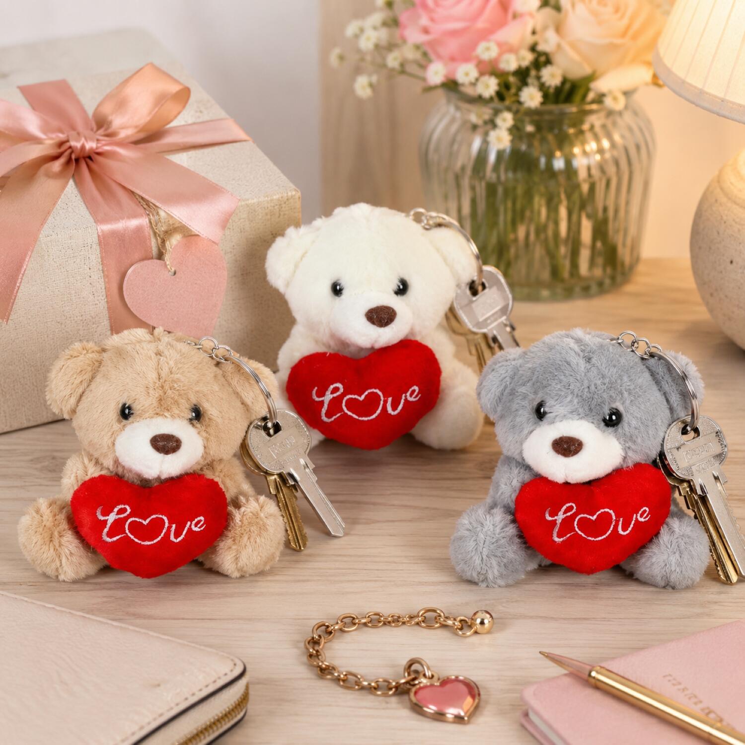 cepewa-sleutelhanger-beertje-love-wit-h10-cm-pluche-knuffelbeer-valentijnsdag_10499114-5