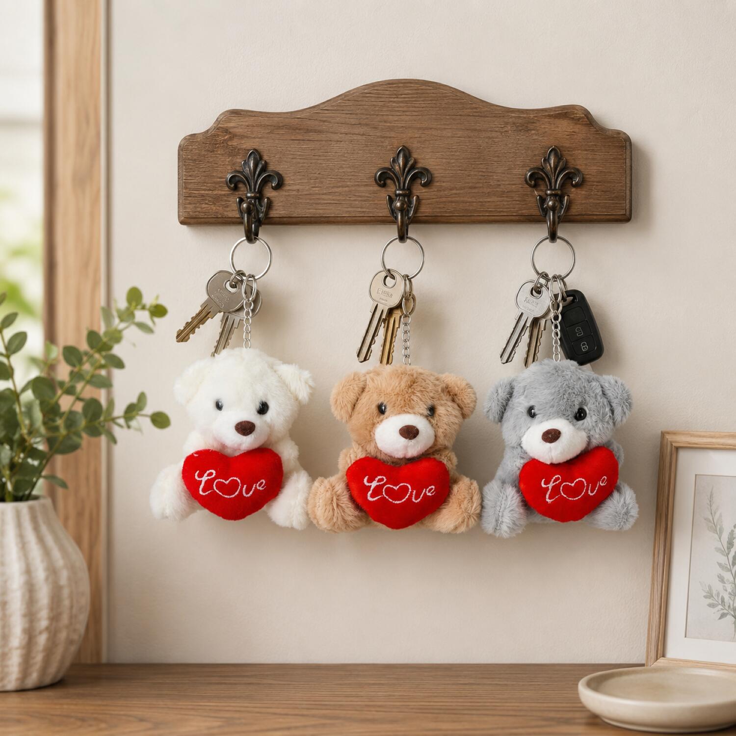 cepewa-sleutelhanger-beertje-love-grijs-h10-cm-pluche-knuffelbeer-valentijnsdag_10499115-4