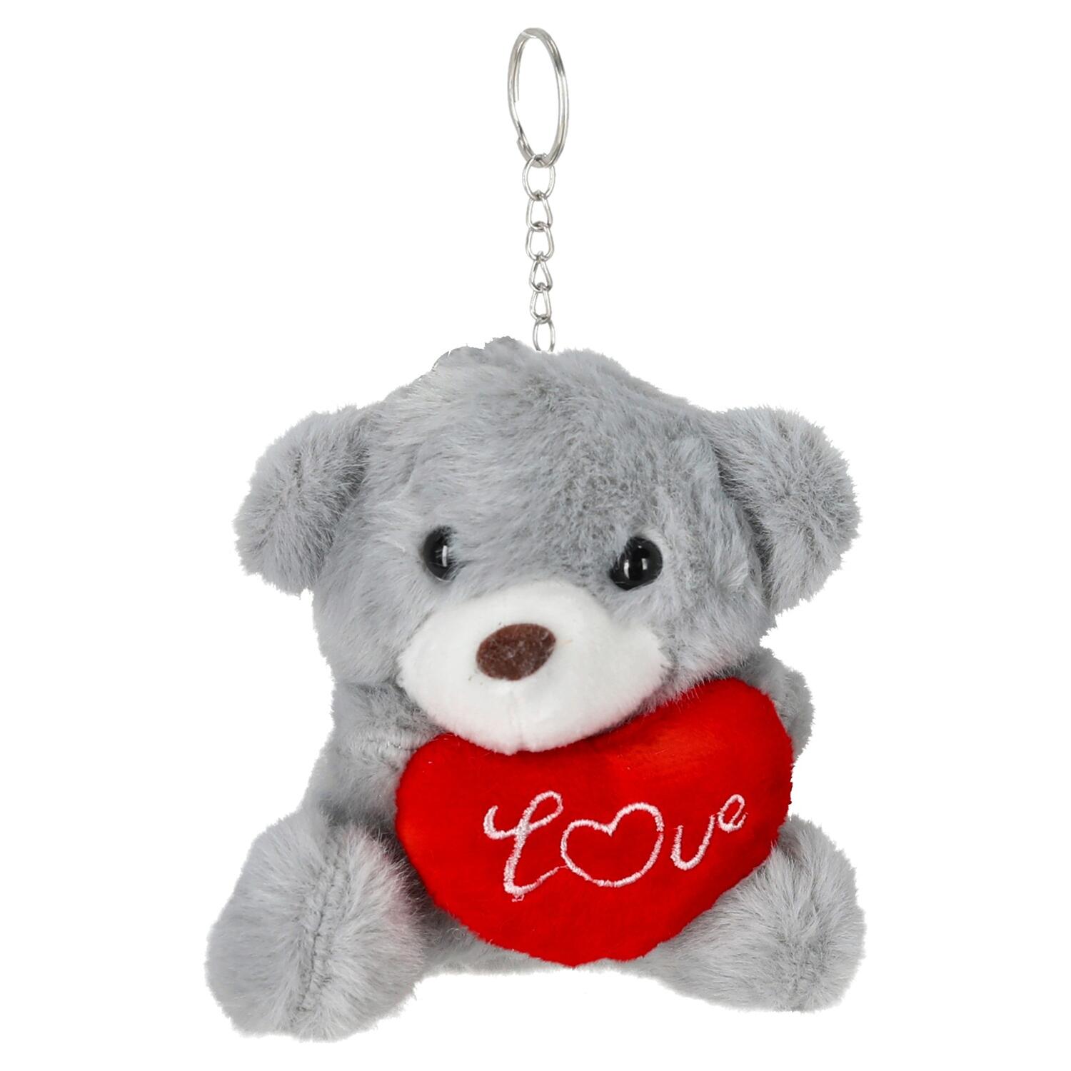 cepewa-sleutelhanger-beertje-love-grijs-h10-cm-pluche-knuffelbeer-valentijnsdag_10499115