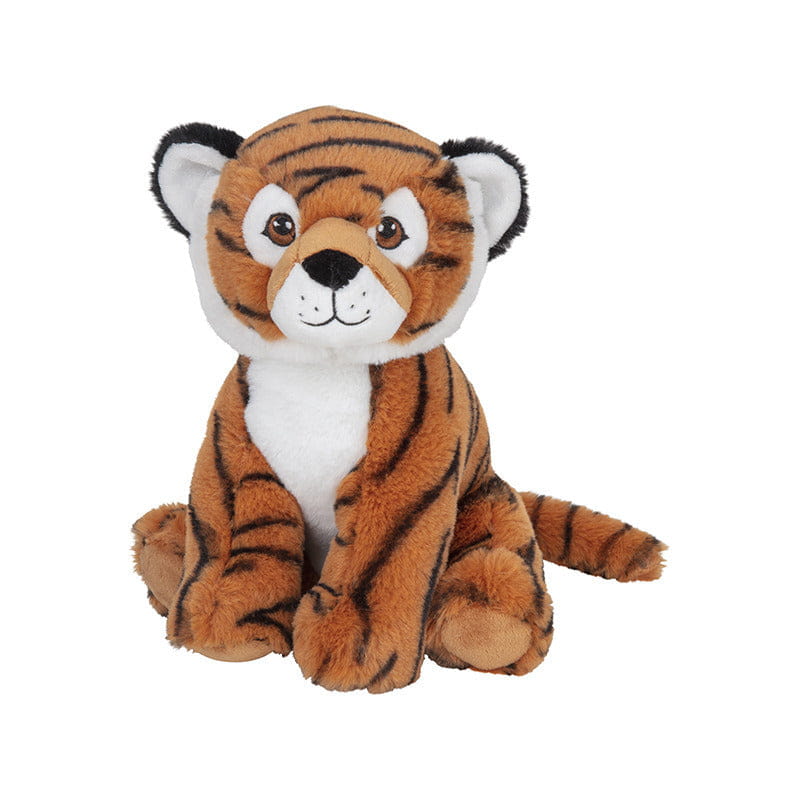 Nature Planet tijger knuffel - pluche - bruin - 25 cm - Pluchen speelgoed