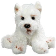 West Highland Terrier knuffel - pluche hond - 13 cm - wit - Pluchen speelgoed