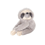 Nature Planet luiaard knuffel - pluche - grijs - 17 cm - dierenknuffel - Pluchen speelgoed