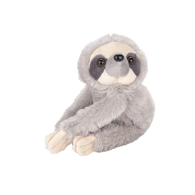 Nature Planet luiaard knuffel - pluche - grijs - 17 cm - dierenknuffel - Pluchen speelgoed