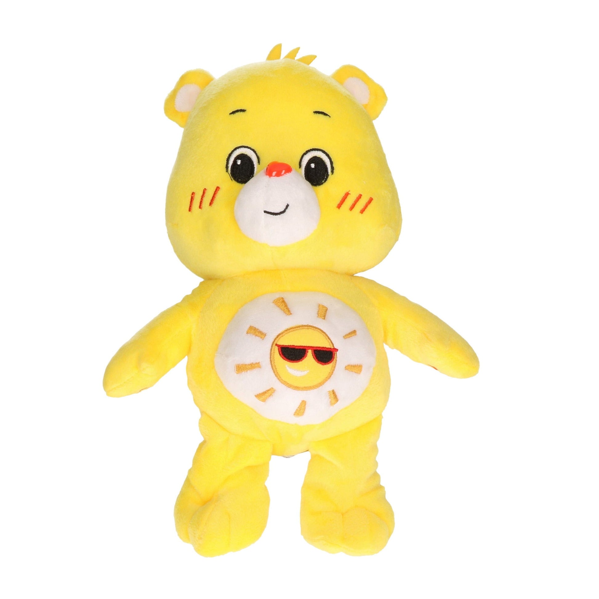 Troetelbeertjes knuffel - geel - pluche - 21 cm - cartoon - Pluchen speelgoed