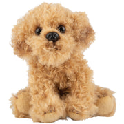 Suki Gifts pluche Labradoodle knuffel - 13 cm - lichtbruin - cadeau - Pluchen speelgoed