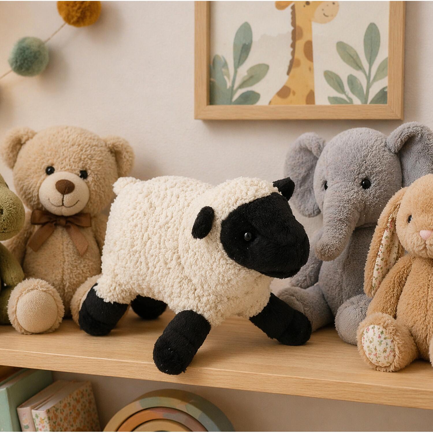 cornelissen-pluche-schaap--schapen-knuffel-18-cm-boerderij-dieren-wit-zwart_10230139-6