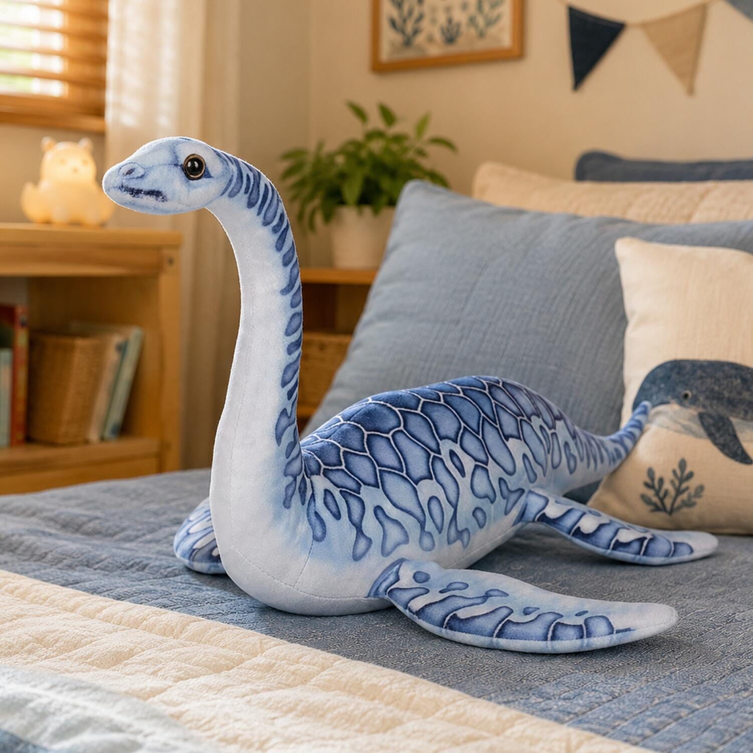 Plesiosaurus knuffel - pluche - 35 cm - dinosaurus - Pluchen speelgoed