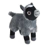 Wild Republic geitje knuffel - pluche - grijs/zwart - 20 cm - Pluchen speelgoed