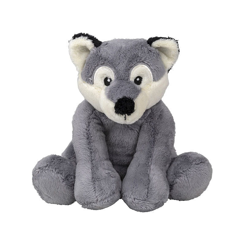 Pluche wolf knuffel - grijs - 20 cm - dierenknuffel - Pluchen speelgoed