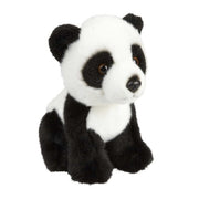 Ravensden panda knuffel - pluche - 18 cm - zwart/wit - knuffelbeer - Pluchen speelgoed