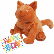 Dikkie Dik knuffel - pluche - 43 cm - cadeau setje - met Happy Birthday kaart - Pluchen speelgoed