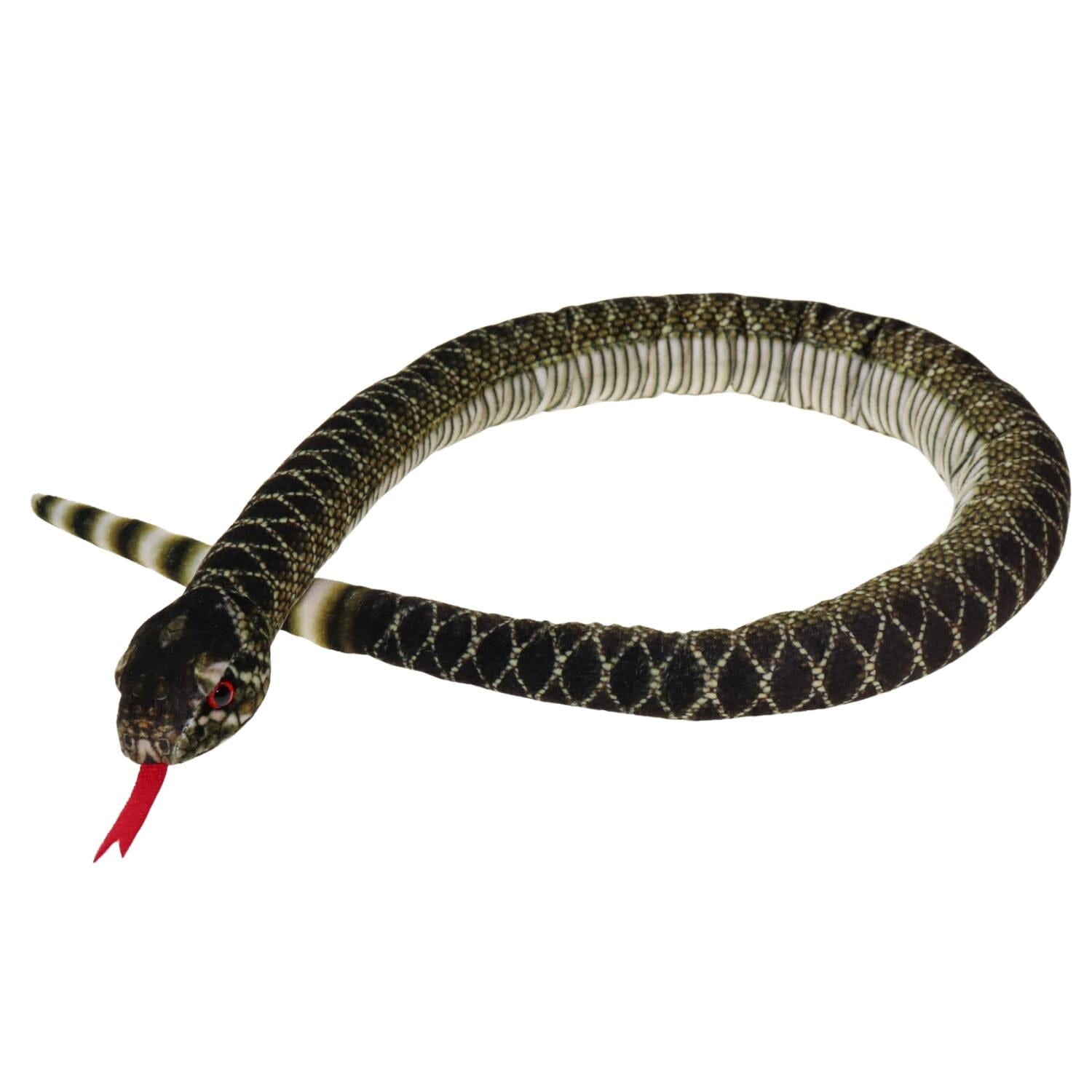 Ratel slang knuffel - pluche - donkergroen - 100 cm - Pluchen speelgoed