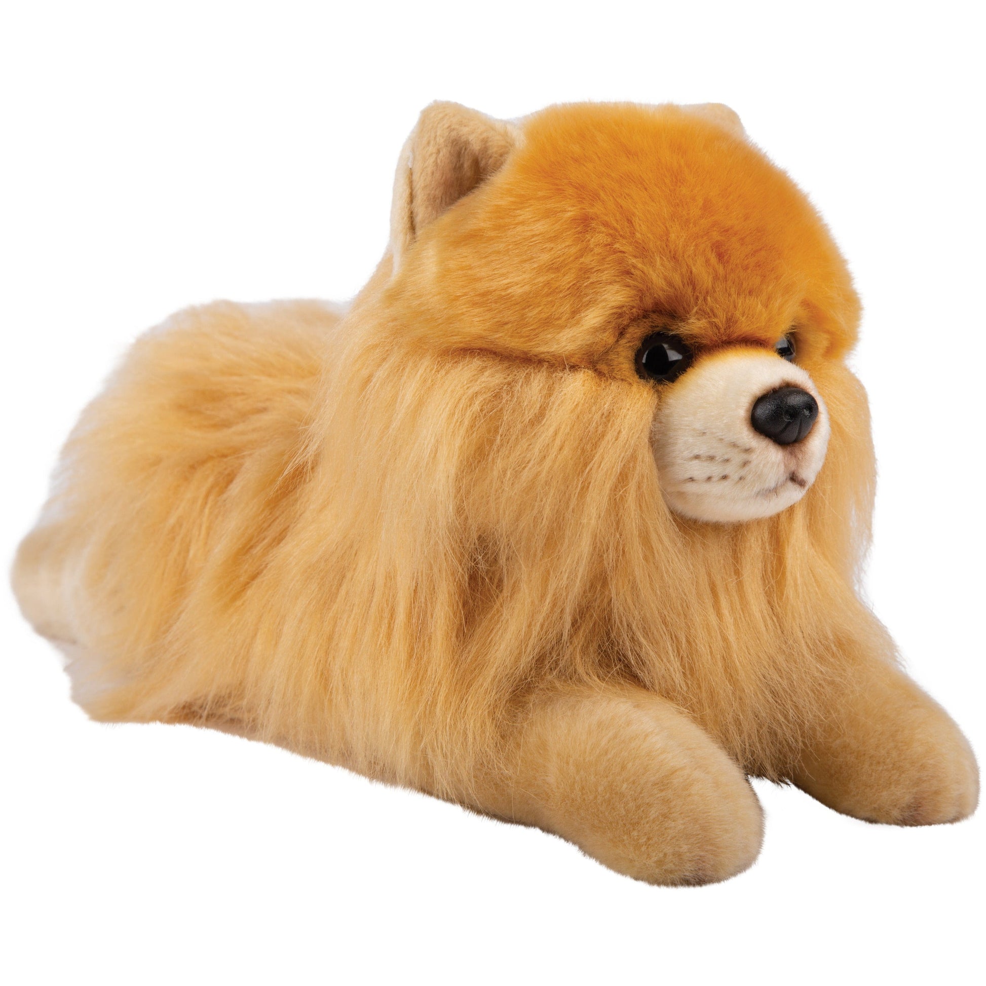 Pomeranian knuffel - pluche - 30 cm - blond - hond - Pluchen speelgoed