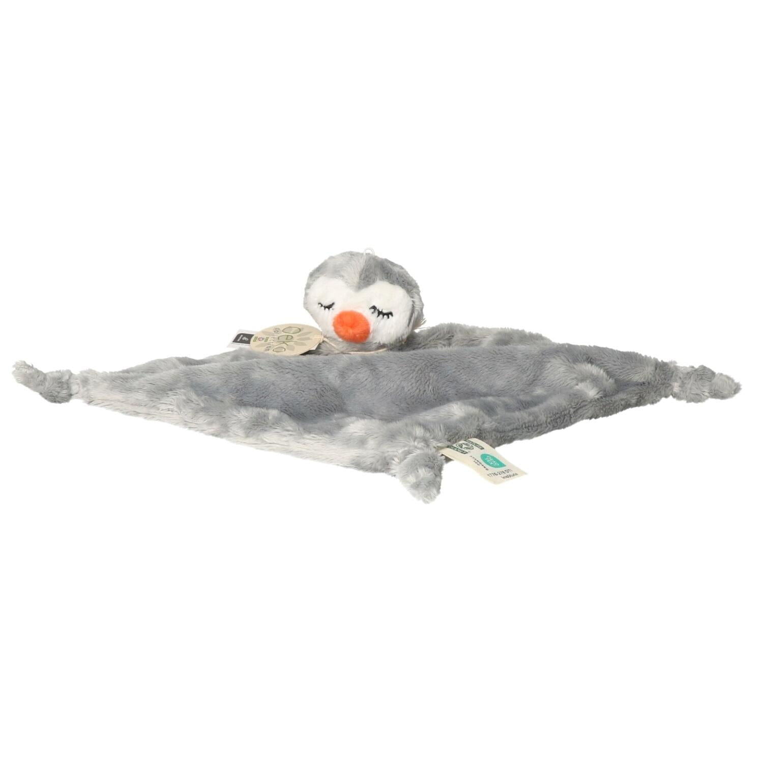 Nature Planet pinguin tuttel/knuffeldoekje - pluche - 40 cm - baby knuffel - kraamcadeau